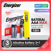 Energizer | Baterai Energizer Max Type AAA (A3) | Alkaline Battery 2+1