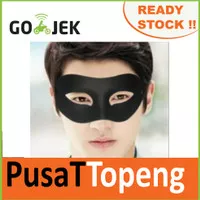 TOPENG HITAM SETENGAH WAJAH HALF FACE MASK