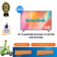 Samsung Smart TV 43 Inch Crystal UHD 4K LED TV 43AU7700 / UA43AU7700