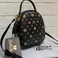 Tas Selempang Wanita Kulit / Tas Kulit Papillon Original Motif / K3468