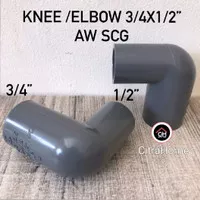 Knee Elbow PVC 3/4 x 1/2" AW SCG
