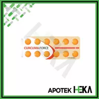 Curcuma Force Tablet Strip isi 12 - Memelihara Fungsi Hati