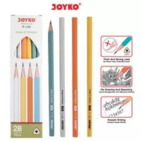Pensil Joyko P-125 Pastel 2B - Pencil Pastel Serut (12Pcs)