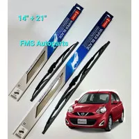 Wiper Blade/Sapu Kaca Depan Mobil Nissan March 1 Set Kiri&Kanan
