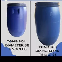 tong sampah / tong biru 60 L / gentong air dan drum plastik
