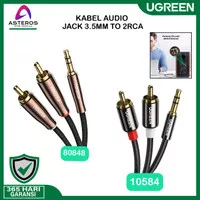 Kabel Audio Jack 3.5 Male To 2 RCA Male Untuk Audio Speaker Multimedia