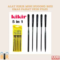 Alat Kikir Mini Hugong Besi Emas Pahat Ukir Files 3mm 4mm 5mm - Kikir