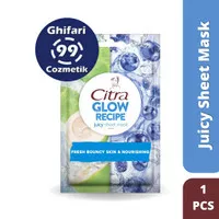 Citra Glow Recipe Juicy Sheet Mask Coconut + Blueberry 25g - 1pcs