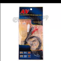 KABEL AUX 2 TO 1 RCA 2 IN 1 3,5 MM AUDIO JACK 2 KE 1