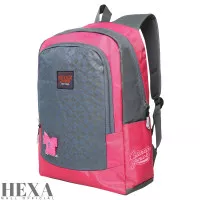 Tas Sekolah Ransel Backpack Anak Perempuan Dinir Abu Pink PAUD TK SD