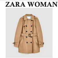 Coat Zara Women Trench Original - Jaket Zara Wanita