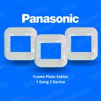 PANASONIC Frame Plate 1 Gang Saklar WEJ78029W