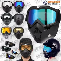 GOGGLES MASK Kacamata Goggle Helm Masker Topeng Motor Trail Cross Bogo