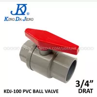 KDJ - PVC Ball-Valve / Stop Kran 3/4" Drat