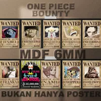 One Piece Wanted Bounty Poster Onepiece Poster Kayu Pajangan Dinding