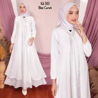 Gamis Putih Wanita Busana Muslim Gamis Putih Kode 307