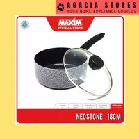 Panci Maxim Neostone Saucepan 18cm Panci Saus Ceramic Marble Maxim