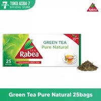 Rabea Tea Natural Green Pure/Teh Hijau Alami 25bags
