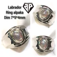 cincin batu Labrador asli natural