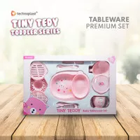 TINY TEDY BABY TABLEWARE PREMIUM SET / PERALATAN MAKAN BAYI SET 10 PCS