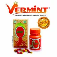 Vermint kapsul cacing isi 30 kapsul - obat herbal typus dan DBD/ anti