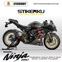 STIKER DECAL FULL BODY KAWASAKI NINJA 250 FI OLD / DECAL NINJA 250 FI