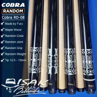 Cobra RD-08 Random Pool Cue - Maple Billiard Stick Stik Biliar by Fury