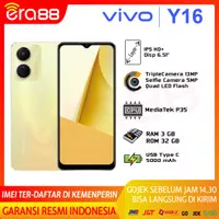 Vivo Y16 3/32GB RAM 3GB ROM 32GB Garansi Resmi Vivo Indonesia