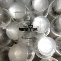 gelas cup plastik 14 oz 7 gram PP datar sablon cup custom 1000 pcs