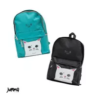 Jumma Kids Hello Cat Black Medium Sz | Tas Punggung Anak