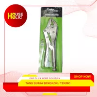 TEKIRO Tang Buaya Bengkok 10 Inch / Locking Grip Pliers Curved