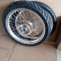 velg jari jari Jupiter MX old/new tapak lebar 185/160 x17 plus ban