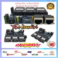 Ethernet Network Transceiver 3 FO SC - 2 RJ45 10/100 Mbps Board Only