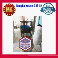 Rangka Wermes kolam terpal bulat D1T1,2