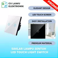 Saklar Lampu Rumah TaffLed Touchscreen Switch On Off Dinding Rumah