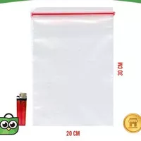 PLASTIK KLIP ( 30 x 20 ) KANTONG ZIP LOCK ISI 10 Pc Plastik Obat Seal