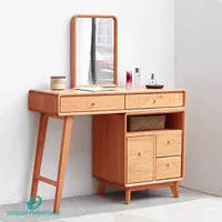 cermin meja rias minimalis furniture kayu solid free ongkirr jepara
