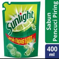 Sunlight 400ml Sabun Pencuci Piring Lime Aroma Jeruk Nipis 400 ml