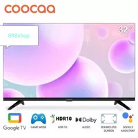 Coocaa LED TV 32 Google TV Dolby Audio Remote Voice Digital TV Resmi