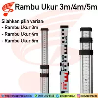 Rambu Ukur 5m Nivo / Bak Ukur / Leveling Staff Topcon AT-B4 Theodolit