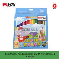 Pensil Warna / coloring pencil BIG 24 Warna Panjang CP-5004