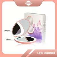 MOMOSO Mirror Cermin LED Lipat Kaca Rias MakeUp LED PK-4005