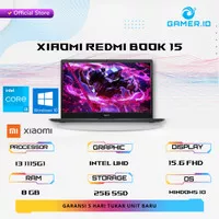 Laptop XIAOMI REDMI BOOK 15 | i3 1115G4 8GB 256SSD W10 15.6FHD