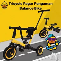 Tricycle Pagar Sepeda Dorong Anak Balance Bike Tricycle Multifugsi