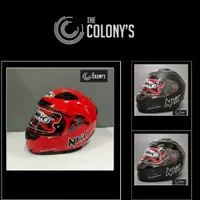 HELM NHK RX9 SOLID BLACK DOFF DOUBLE VISOR HELM FULLFACE RX-9