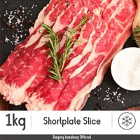 Shortplate US Beef | Slice Beef | 1kg (Daging Kandang)