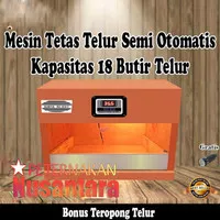 mesin tetas/alat mesin penetas telur ayam/bebek/burung manual 18 butir