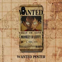 Casing Anime One Piece Wanted Poster