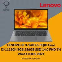 LENOVO IP 3-14ITL6-FQID Core i3-1115G4 8GB 256SSD 14.0 FHD TN W11 OHS