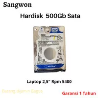 hardisk laptop 500gb sata wdc blue